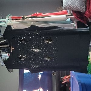 Black Rhinestone Tank